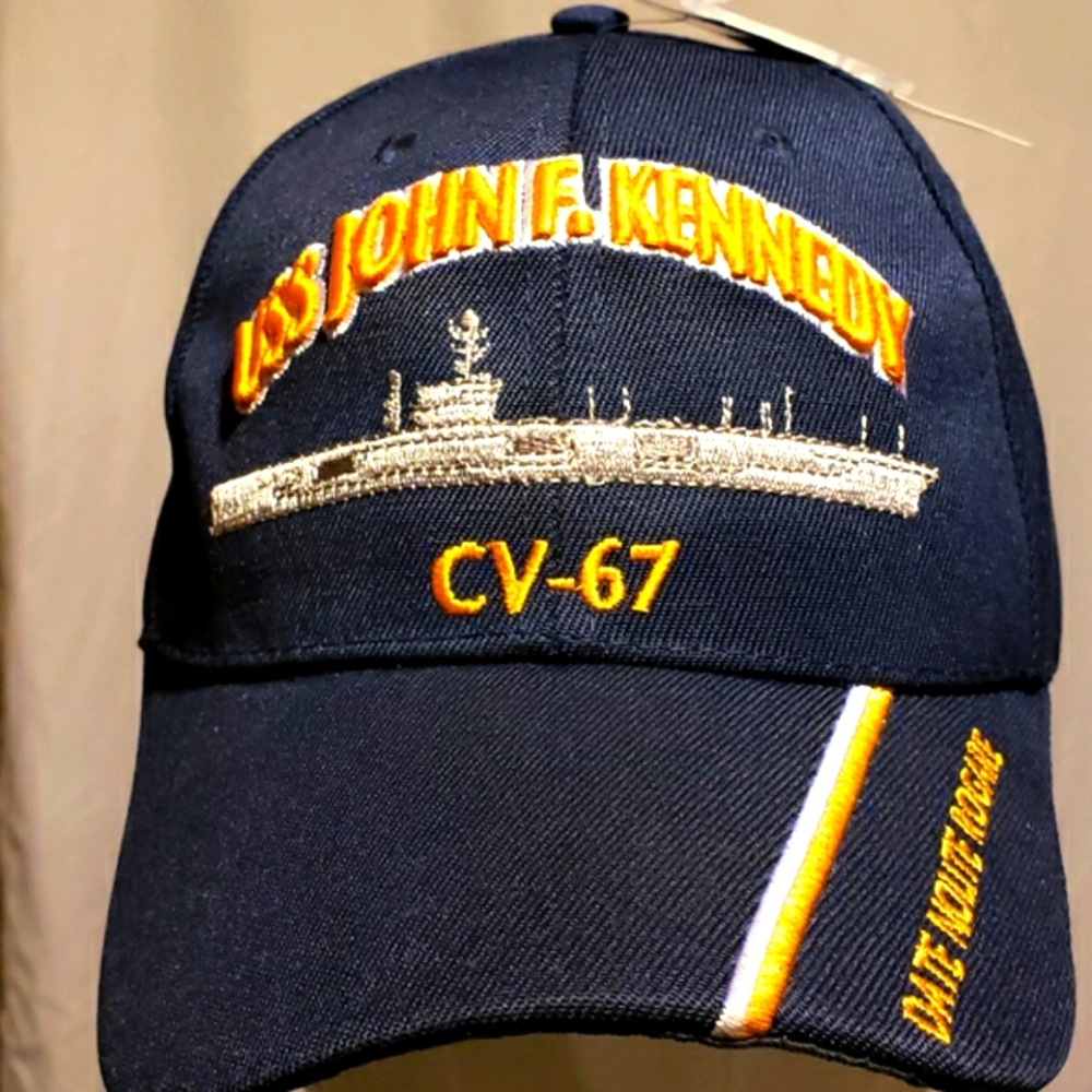 MILITARY U.S. NAVY USS John F. Kennedy Hat